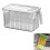 Clear Fridge Drawer Organizer for Food & Drinks 4