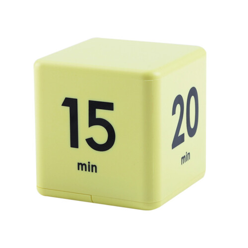Cube Timer 2.6-Inch, 15/20/30/60 min Multi-Color 2