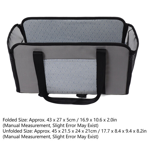 Dog Car Basket 600DPU Polyester, Fold 43275cm 1
