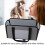 Dog Car Basket 600DPU Polyester, Fold 43275cm 4