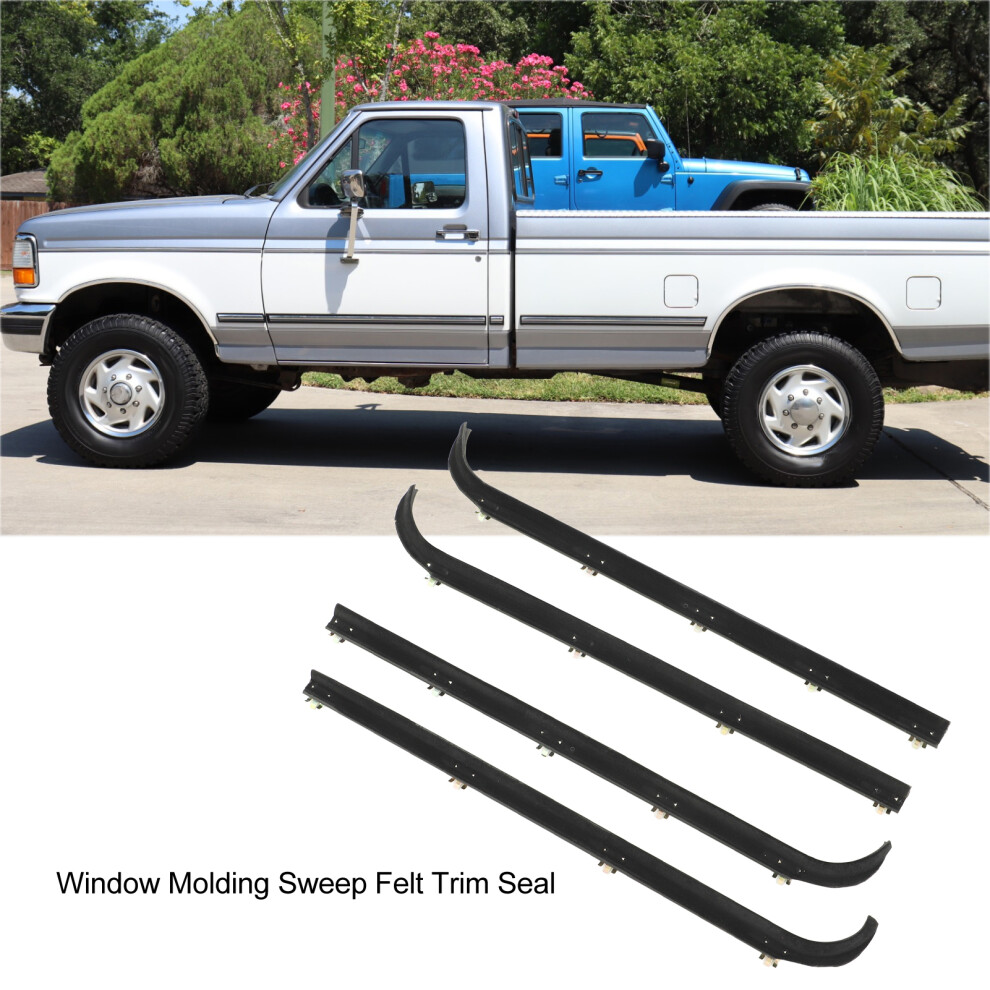 4Pcs Rubber Window Sweep Seal For Ford Hd 1997 7055741093999