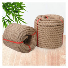 Heavy Duty 18mm Jute Rope for Cat Scratching Post, Garden Crafts and DIY, Natural Twisted Sisal