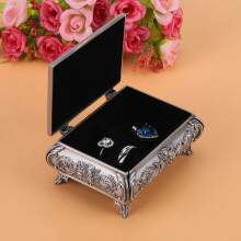 Vintage Rose Zinc Alloy Jewellery Box