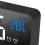Multifunctional LED Alarm Clock with Mirrored Surface, Silent Bedside Decor, Black 7