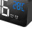 Multifunctional LED Alarm Clock with Mirrored Surface, Silent Bedside Decor, Black 8