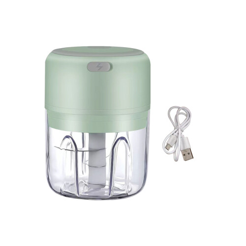Electric Garlic Chopper 250ml Cordless Green Mini 1