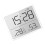 Digital Alarm Clock 8218 White LCD Time Humidity 1