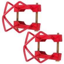 2Pièces Protection Cache Sprinkler Fer Rouge Durable