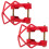 2Pièces Protection Cache Sprinkler Fer Rouge Durable 1