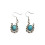 (4473) Bohemian U-Shaped Alloy Earrings with Pine Stone 3