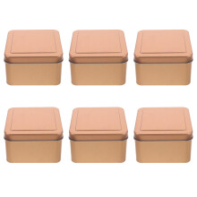 12 Unidades Recipiente De Hojalata Con Tapa Para Almacenar Té Galletas