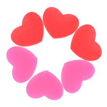 6 Pièces Amortisseurs En Silicone Forme Cœur Pour Raquette De Tennis