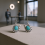 (4473) Bohemian U-Shaped Alloy Earrings with Pine Stone 9