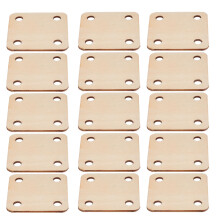 telar madera cuadrado blanco 4 agujeros manualidades decoración 36 uds
