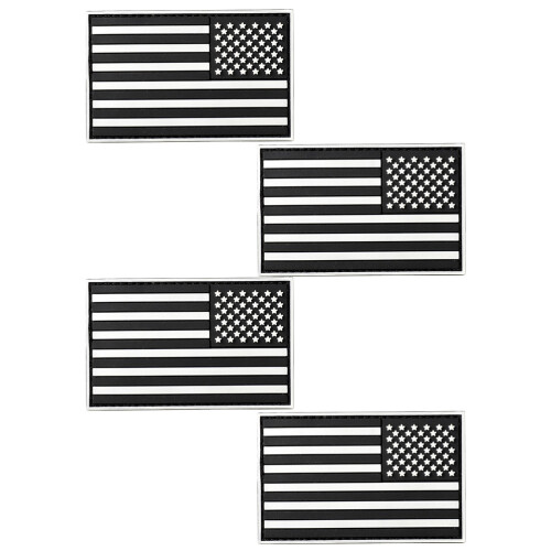 4 uds. parches bandera para ropa y bolsas