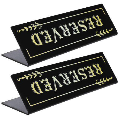 2 Pièces Carte De Réservation Pour Table Panneau Places Marquées