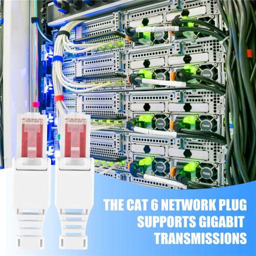 10 x Network Connectors Tool-Free RJ45 CAT6 LAN UTP Cable Plug Without Tools Cat5 Cat7 Installation Cable Patch Cable 1