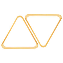2Pièces Triangle Billard Beige En Bois Durable Pour Boules De Pool