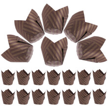 250 Unidades Moldes Para Muffins Papel Cupcake Vasos De Hornear Tulipán