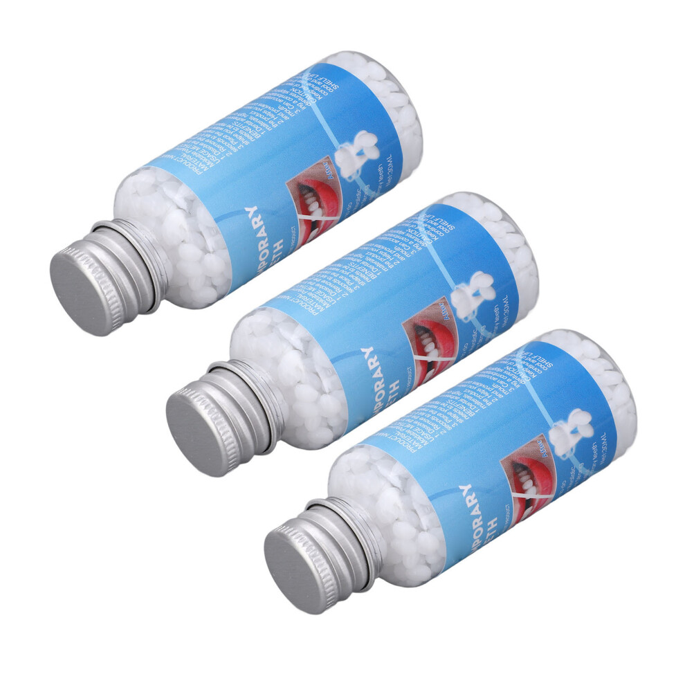 3pcs Tooth Repair Glue, 30ml Organic Moldable Beads for Teeth Gap