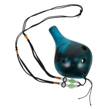 1Pièces Ocarina 6 Trous Bleu En Dolomite Léger Et Pratique