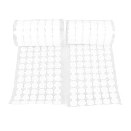 2 Rolls 504 Pairs 1.5cm White Self-Adhesive Hook and Loop Dots 1