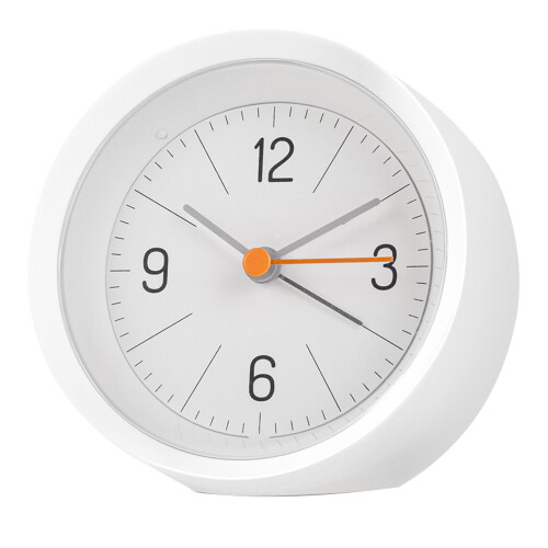 Reliable White ABS 300g Electronic Alarm Clock with Clear Panel 1