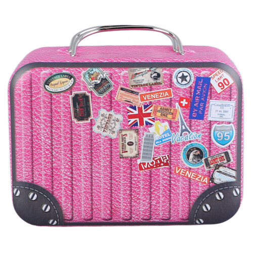 Lovely Luggage Type 3 Music Box Pink Tinplate 1