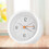 Reliable White ABS 300g Electronic Alarm Clock with Clear Panel 7
