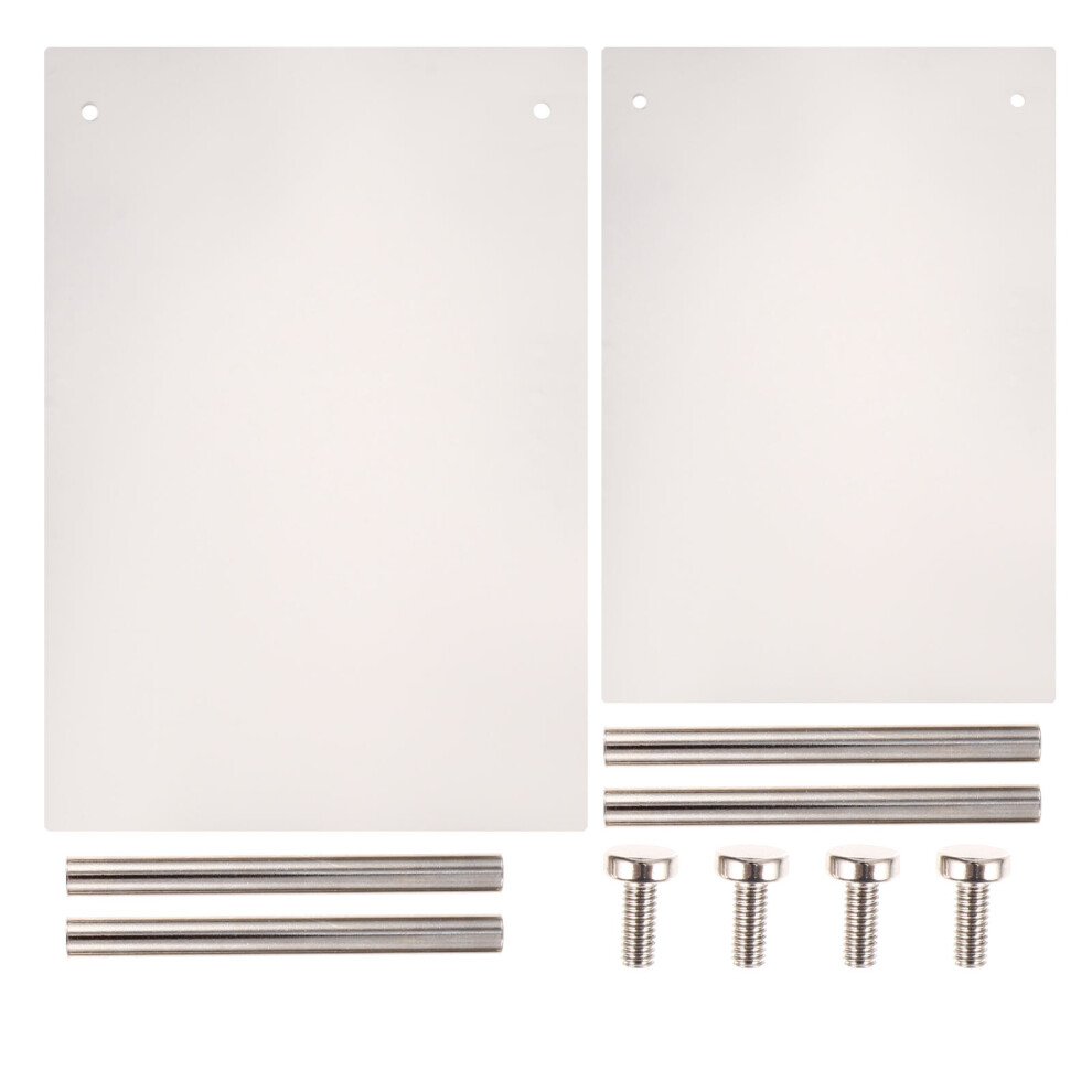 Supvox White 2Pcs Lightweight Acrylic Nail Sample Display Boards For Salon