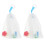 2Pcs Durable Pe Soap Mesh Bags White Foaming Nets for Face Cleansing 1