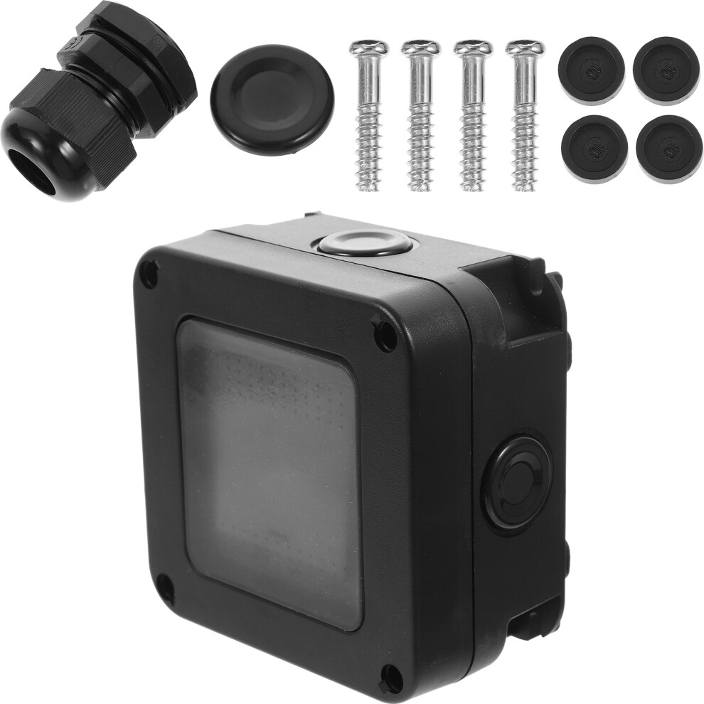 3Sets Outdoor Wall Outlet Box Black Abs Tpu Weatherproof Socket Covers 3623091404440