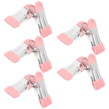 10Pcs Pink Outdoor Clothespins Heavy Duty Rubber Grip Clips for Quilts