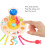 White Space-Shape Pull String Silicone Sensory Toy 7