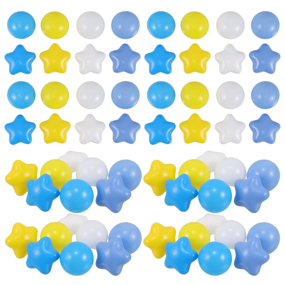 100Pcs Colorful Ocean Star Ball Pit Balls For Kids Outdoor Pool Play Aboofan