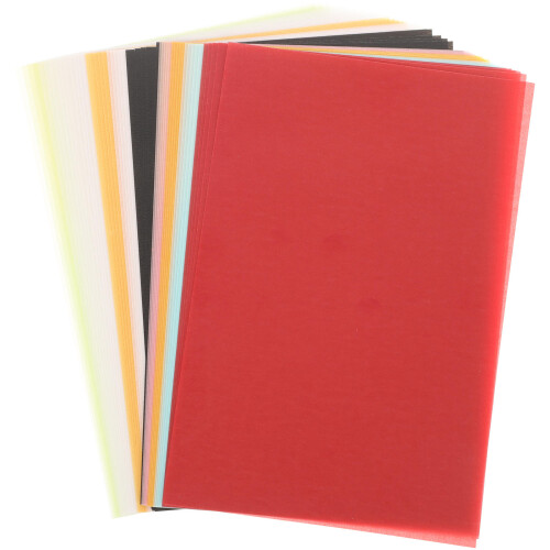 50 sheets colorful transfer paper for rubber stamps, multi-purpose