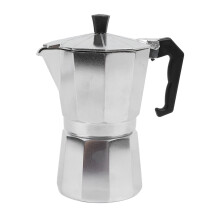 6-Cup Moka Pot, 300ml/10oz, Aluminum, Portable