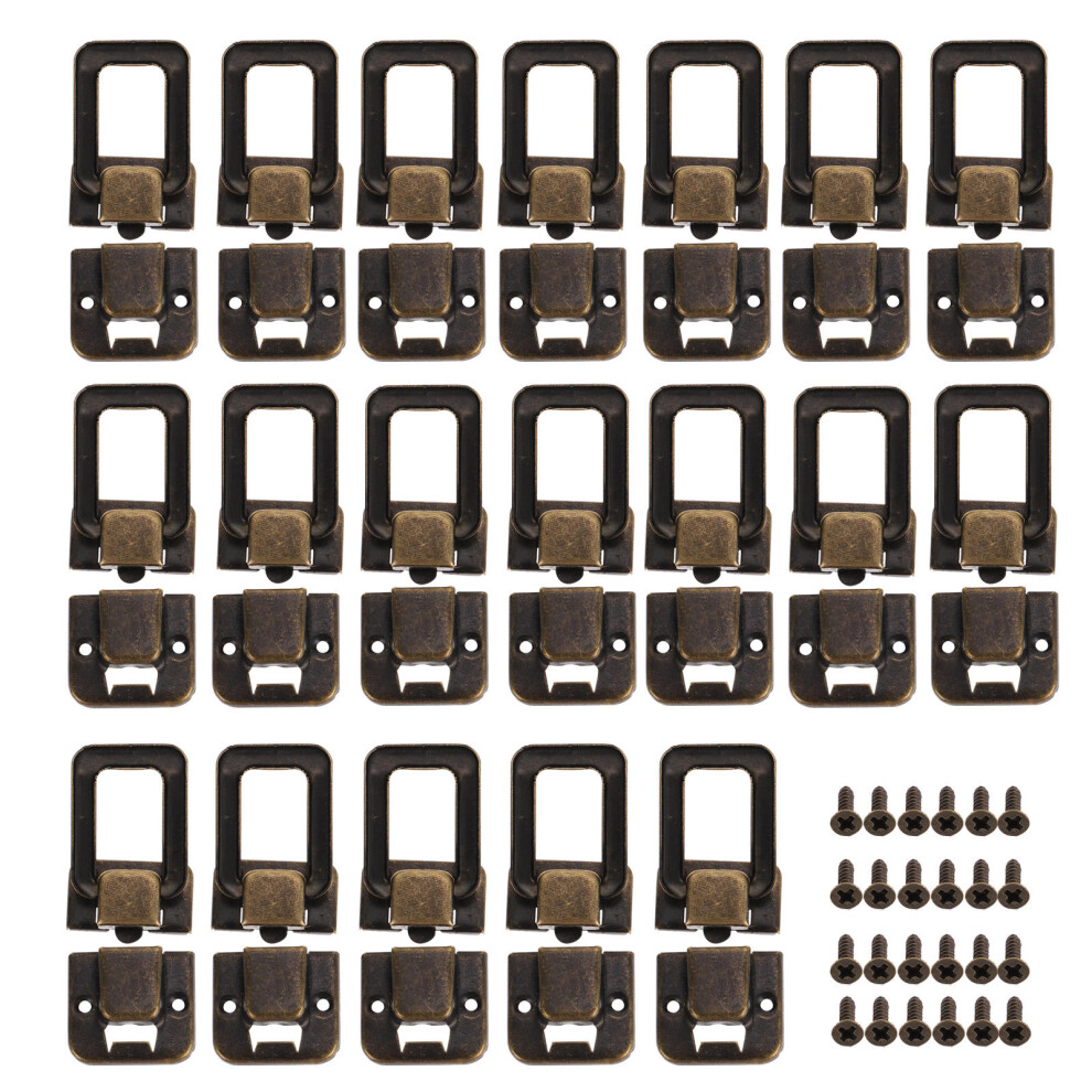 30Pcs Olive Green Iron Box Latches Durable Antique Jewelry Box Hasps 072907979239