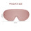 3D Contoured Cup Eye Mask 24x10.5x1.5cm 64g Black 4