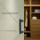 Double Sided Aluminium Door Handle Black Sliding 1