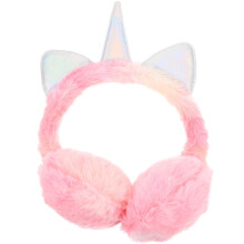 Warm Pink Plush Unicorn Earmuff Cute Girl Winter Ear Warmer