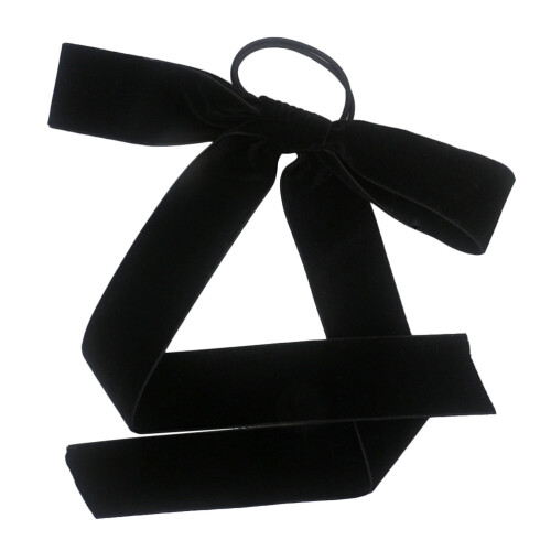 3Velours Strik Haaraccessoires Elastische Haarbanden Decoratief Zwart