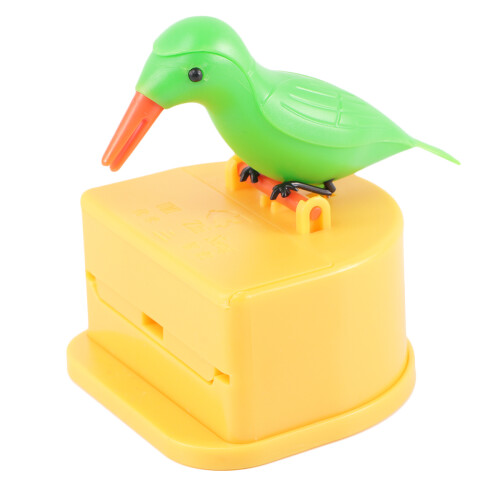 2 Pieces Toothpick Holder Office Travel Case Automatic Dispenser Bird