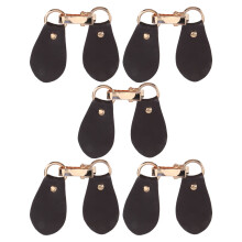 5 Pcs Replacement Feeder Noise Cancelling Earbuds Leather Buckle