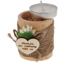 Candle Holder Small Wooden Stand For Tea Light Candles Wedding