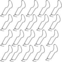 20 Pack Spring Lock Steel Pipe Clamps 25mm Zinc Plated Greenhouse Pipe Clips for Trellis and Frame