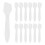 400Pcs Durable Face Mask Scoop Clear Plastic Tool for Beauty Creams 1