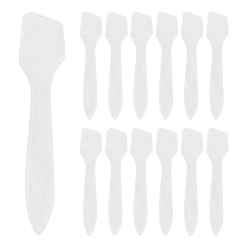 400Pcs Durable Face Mask Scoop Clear Plastic Tool for Beauty Creams