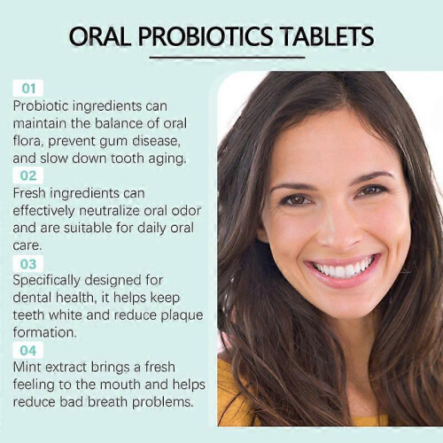 Oralhoe Mouthwash, Clean Teeth, Remove Stains, Remove Odors And Smell Fresh Portable Clean Solid Toothpaste Tablets 2