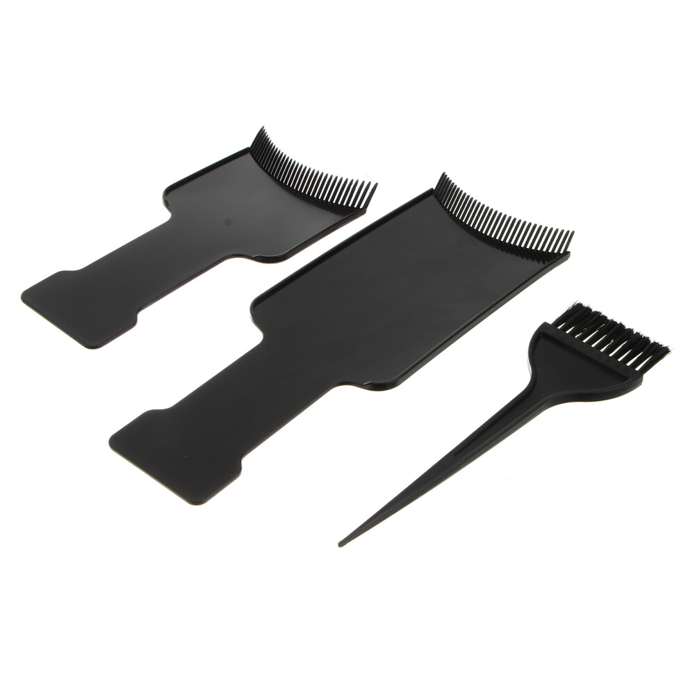 Iplusmile 3 Pcs Hair Applicator Brush Highlighting Board For Coloring Comb
